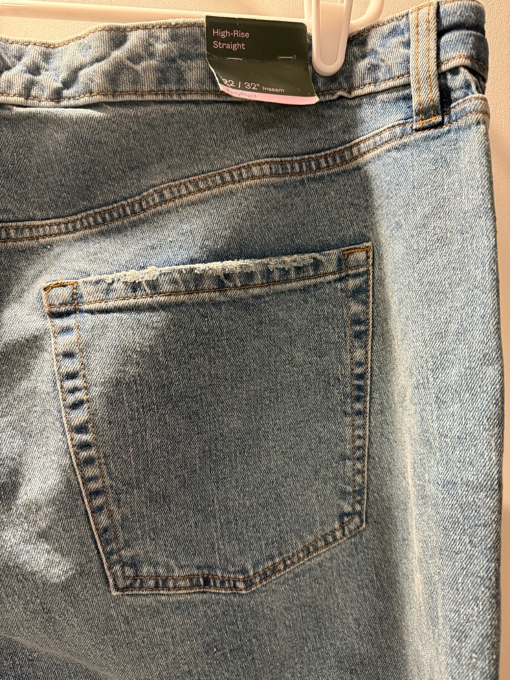 wild fable Women’s Light Wash Easy-Rigid High-Rise Straight Jeans - Picture 9 of 14